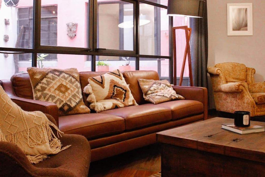 New Mex Inspired Bo-Ho Chic Apartment With Private Patio And Roof Terrace Mexiko-Stadt Exterior foto